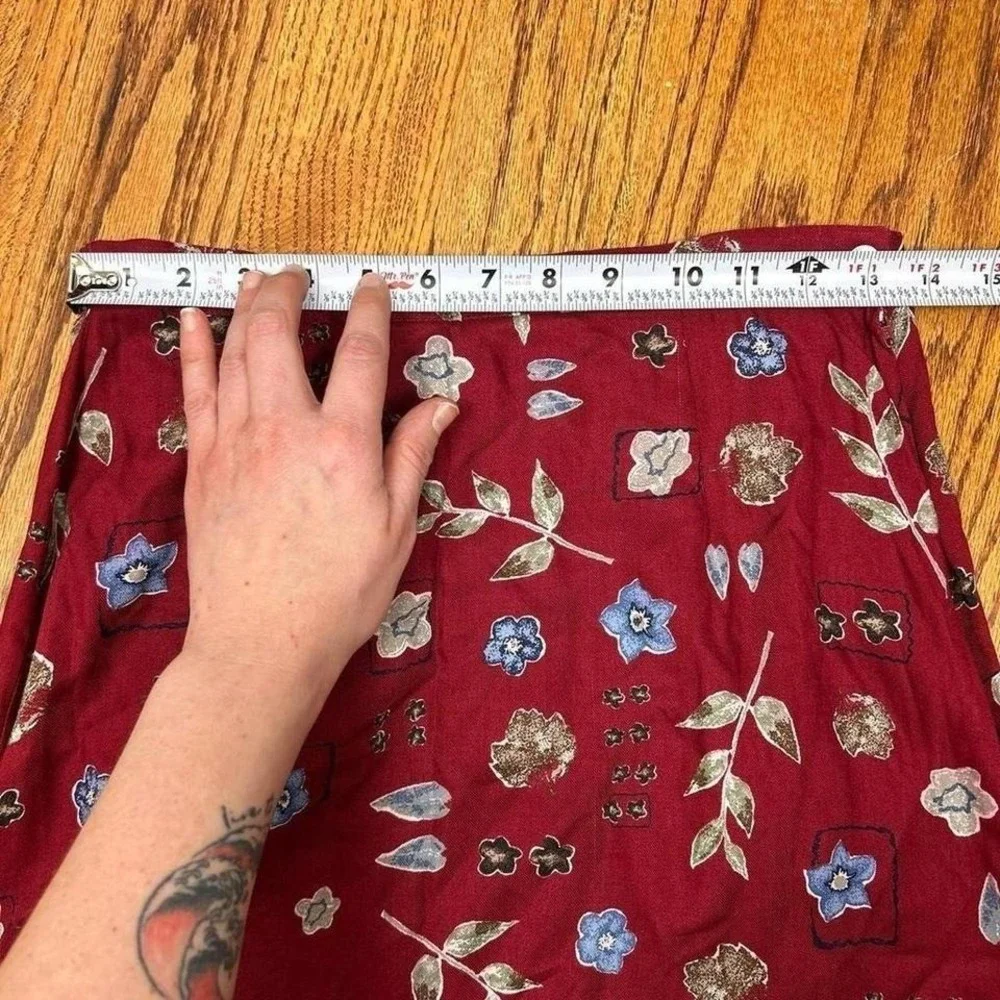 Talbots Floral Maxi Skirt Womens 6P Bobo Cottagecore‎ Feminine Spring